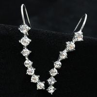 Women's Long Earrings With Rhinestones sku image 2