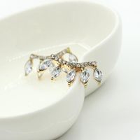 Japanisches Und Koreanisches Einzigartiges Design Wimpern Strass Ohrringe Ohrringe Diamant Fünf Kristall Ohrringe Frauen All-match Temperament Ohrringe sku image 1