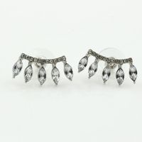 Japanisches Und Koreanisches Einzigartiges Design Wimpern Strass Ohrringe Ohrringe Diamant Fünf Kristall Ohrringe Frauen All-match Temperament Ohrringe sku image 2