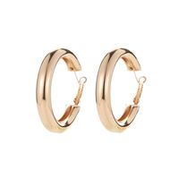 Hot Sale Golden Geometric Round Big Earrings For Women sku image 1