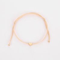 Simple Style Heart Alloy Plating No Inlaid Women's Bracelets sku image 1