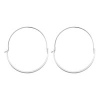 Simple Half-circle Hoop Earrings  Curved  Women's Earrings Green Gold Electroplating Silver sku image 2
