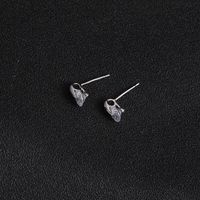 New Korean Fashion Inlaid Zircon Earrings Simple Fashion Earrings Ladies Earrings Gifts Wholesale main image 4