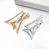 New Exaggerated Fashion Light Plate Big Triangle Earrings Wholesale main image 5