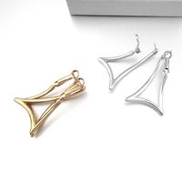 New Exaggerated Fashion Light Plate Big Triangle Earrings Wholesale main image 6