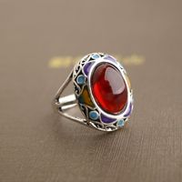 Fashion Vintage Inlaid Ruby Ring Jewelry Wholesale Ring main image 2