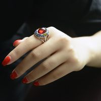 Fashion Vintage Inlaid Ruby Ring Jewelry Wholesale Ring main image 6