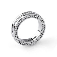 Hot Sale Hand Decorated Full Diamond Stainless Steel Ring Jewelry Ring Wholesale main image 3
