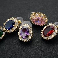 Fashion Personality Studs Temperament Zircon High-end Earrings Jewelry Wholesale main image 5