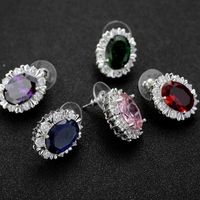 Fashion Personality Studs Temperament Zircon High-end Earrings Jewelry Wholesale main image 4