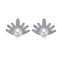 Neue Europäische Und Amerikanische Mode Mikro Eingelegte Aaa-zirkon-perlen Ohrringe Star-ohrringe Im Gleichen Stil 20827202 main image 3