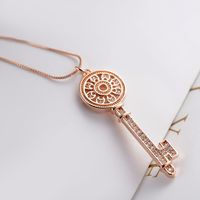 Women's Short Necklace With Key Necklace main image 4