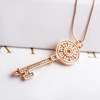 Women's Short Necklace With Key Necklace main image 5