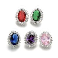 Fashion Personality Studs Temperament Zircon High-end Earrings Jewelry Wholesale sku image 1
