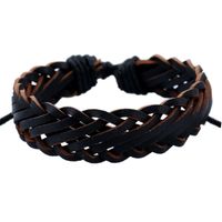 Wholesale Retro Personality Male Imitation Leather Bracelet Woven Multilayer Bracelet sku image 1