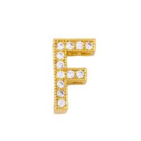 Fashion Letter Copper Gold Plated Zircon Necklace sku image 6