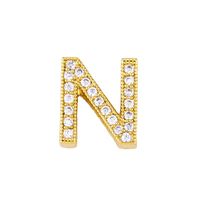 Fashion Letter Copper Gold Plated Zircon Necklace sku image 26