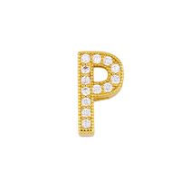 Fashion Letter Copper Gold Plated Zircon Necklace sku image 15