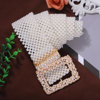 Alloy Pearl Belt Fashion Wild Belt Exaggerated Clothing Accessories main image 4