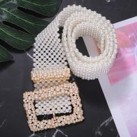 Alloy Pearl Belt Fashion Wild Belt Exaggerated Clothing Accessories main image 5