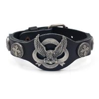 Vintage Alloy Eagle Leather Bracelet main image 1