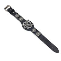 Vintage Alloy Eagle Leather Bracelet main image 3