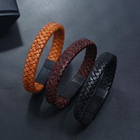 Hand-woven Multilayer Men's Leather Bracelet main image 3