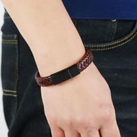 Hand-woven Multilayer Men's Leather Bracelet main image 4