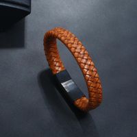 Hand-woven Multilayer Men's Leather Bracelet main image 5