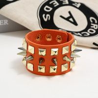 Mode Géométrique Faux Cuir Unisexe Bracelets main image 3