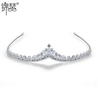 Defending Hair Hoop Hairpin Copper Inlaid 3a Zircon Inlaid Fashion Crown Shaped Ladies Hair Accessories main image 2