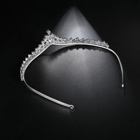 Defending Hair Hoop Hairpin Copper Inlaid 3a Zircon Inlaid Fashion Crown Shaped Ladies Hair Accessories main image 4