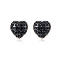 Earrings Fashion Heart Shaped Zircon Small Earrings Simple Earrings Wholesale main image 1