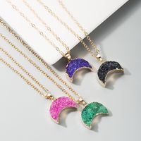 Necklace Clavicle Chain Star Moon Simple Hip Hop Jewelry Imitation Natural Stone Accessories main image 3