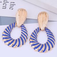 European And American Fashion Metal Simple Water Drop Exaggerated Earrings sku image 4