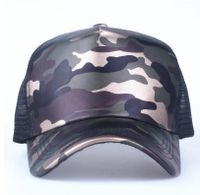 New Baseball Mesh Cap Pu Camouflage Fashion Men And Women Cap Hat Hip Hop Hat main image 4