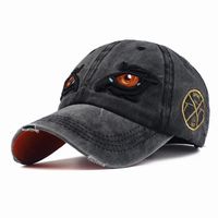 Gorra De Béisbol Lavada Gorro De Algodón Bordado Ojo De Águila main image 1