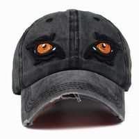 Washed Baseball Cap Eagle Eye Embroidered Cotton Hat main image 3