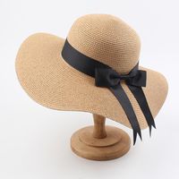 Seaside Beach Sunshade Big Hat Korean Version Of The Wild Bow Sun Hat main image 3