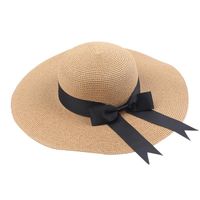Seaside Beach Sunshade Big Hat Korean Version Of The Wild Bow Sun Hat main image 6