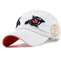 Washed Baseball Cap Eagle Eye Embroidered Cotton Hat sku image 2