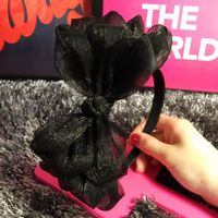 Spring Cloth Bud Silk Gauze Multi-layer Oversized Bow Wide Edge Hair Hoop Headband Female sku image 1