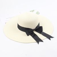 Seaside Beach Sunshade Big Hat Korean Version Of The Wild Bow Sun Hat sku image 4