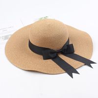 Seaside Beach Sunshade Big Hat Korean Version Of The Wild Bow Sun Hat sku image 5