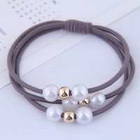 Fashionable Wild Pearl Hair Ring Headdress Simple Hair Rope Rubber Band Hair Accessories Rubber Band main image 2