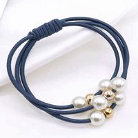 Fashionable Wild Pearl Hair Ring Headdress Simple Hair Rope Rubber Band Hair Accessories Rubber Band sku image 4