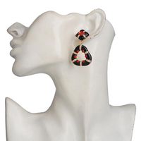 Alloy Oil Drop Diamond Earrings Geometric Metal Earrings main image 1