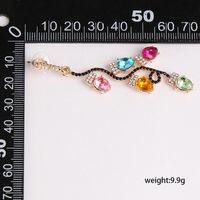 53076 Mode Couleur Diamant Stud Boucles D'oreilles Or-plaqué Feuilles Personnalisé Créative De Superbes Boucles D'oreilles Accessoires Féminins Croix-frontière En Gros main image 6