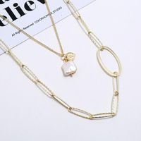 Fashion Three-dimensional Circle Necklace Simple Geometric Necklace Wholesale main image 4