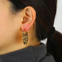 Legierung Ohrringe Europäische Und Amerikanische Geometrische Ohrringe Im Retro-stil All-match-bohemian-einfache Galvanische Ohrringe main image 1